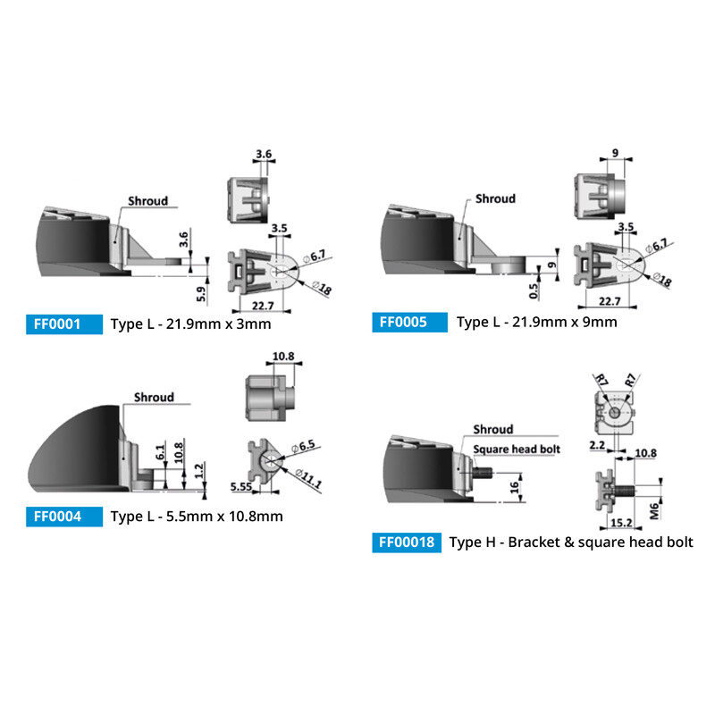 Pattes de Fixation Revotec pour Ventilateur Electrique Comex